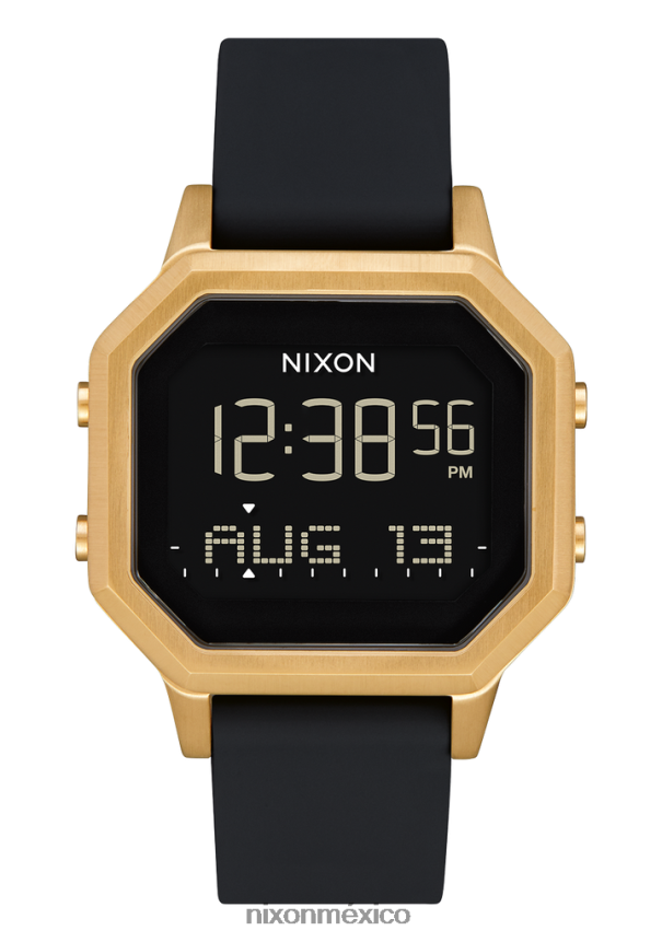 Nixon sirena de acero inoxidable Z2VL2N207 mirar oro/negro
