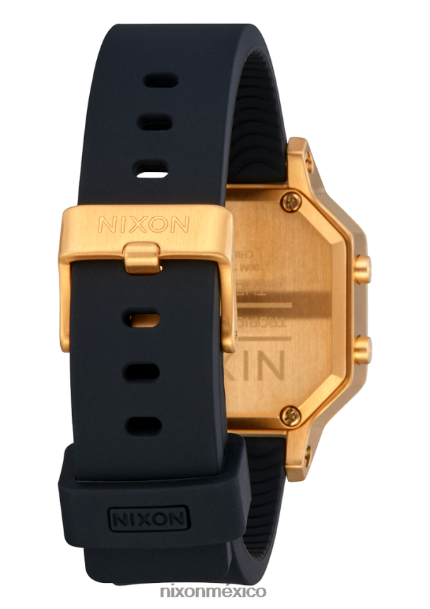 Nixon sirena de acero inoxidable Z2VL2N207 mirar oro/negro