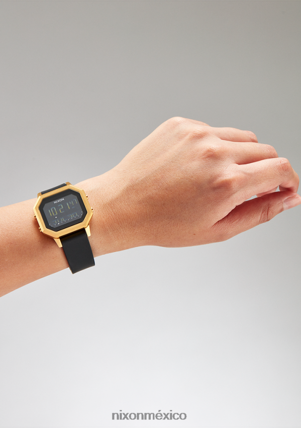Nixon sirena de acero inoxidable Z2VL2N207 mirar oro/negro
