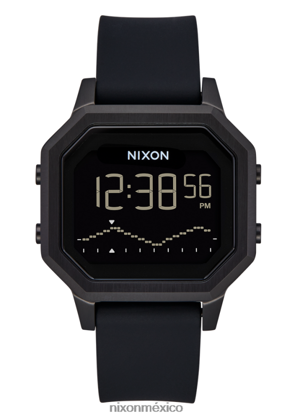 Nixon sirena de acero inoxidable Z2VL2N209 mirar todo negro