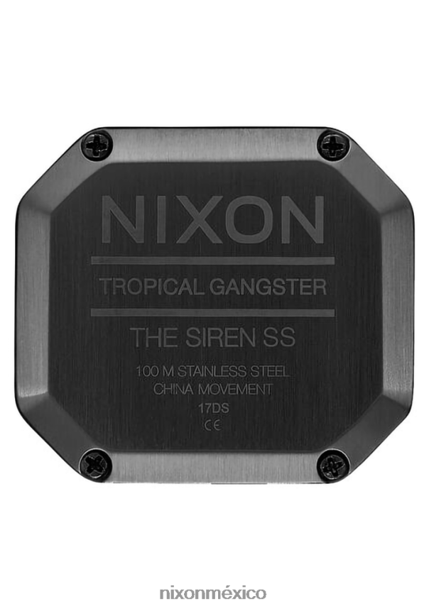 Nixon sirena de acero inoxidable Z2VL2N209 mirar todo negro