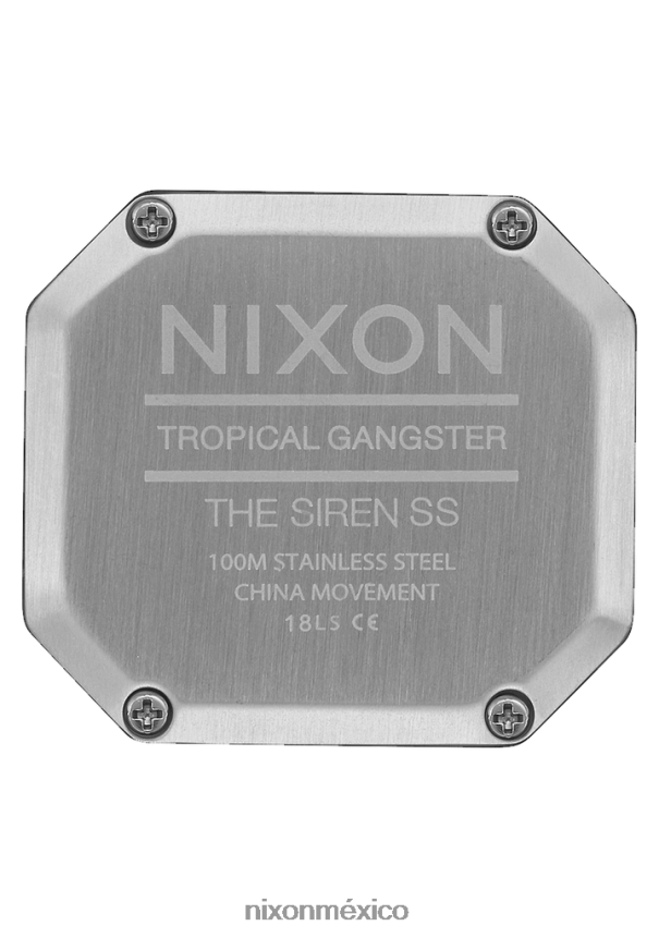Nixon sirena de acero inoxidable Z2VL2N210 mirar plata/iridiscente