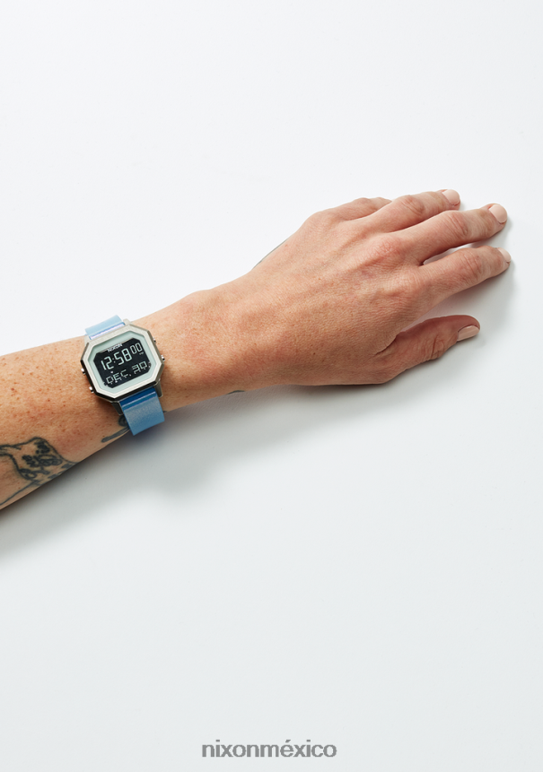 Nixon sirena de acero inoxidable Z2VL2N210 mirar plata/iridiscente