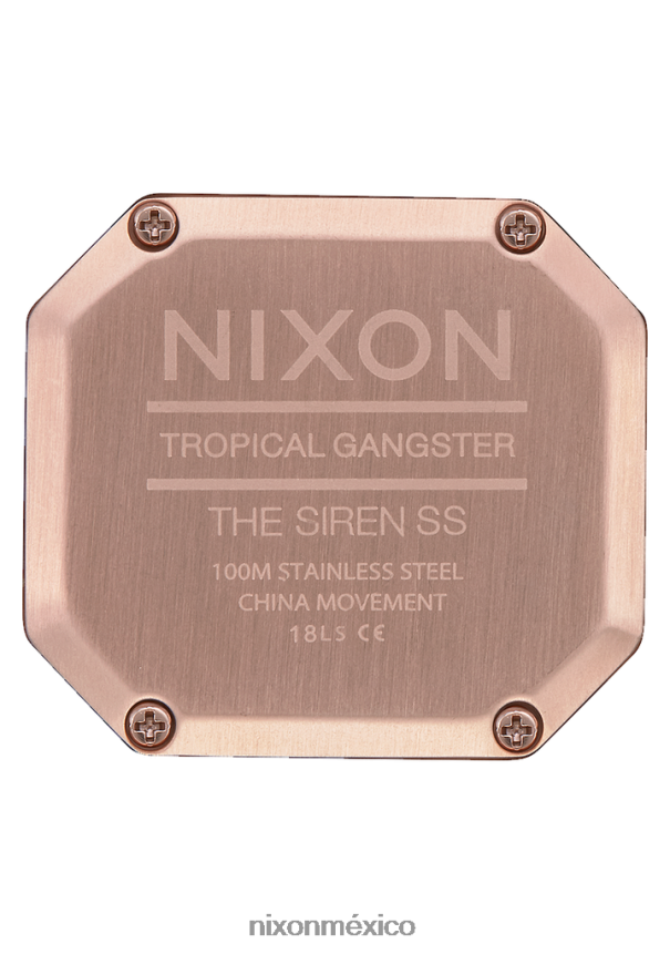 Nixon sirena milanesa Z2VL2N270 mirar todo oro rosa