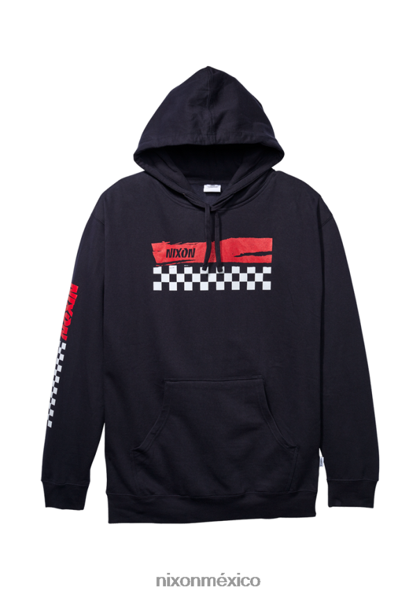 Nixon sudadera con capucha de circuito Z2VL2N477 ropa azul marino/rojo