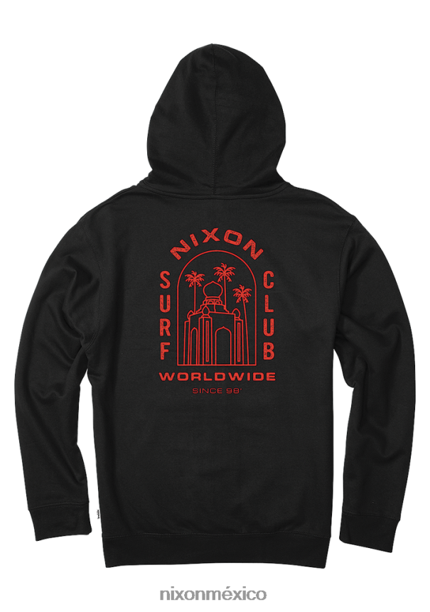 Nixon sudadera con capucha y cremallera Z2VL2N471 ropa negro
