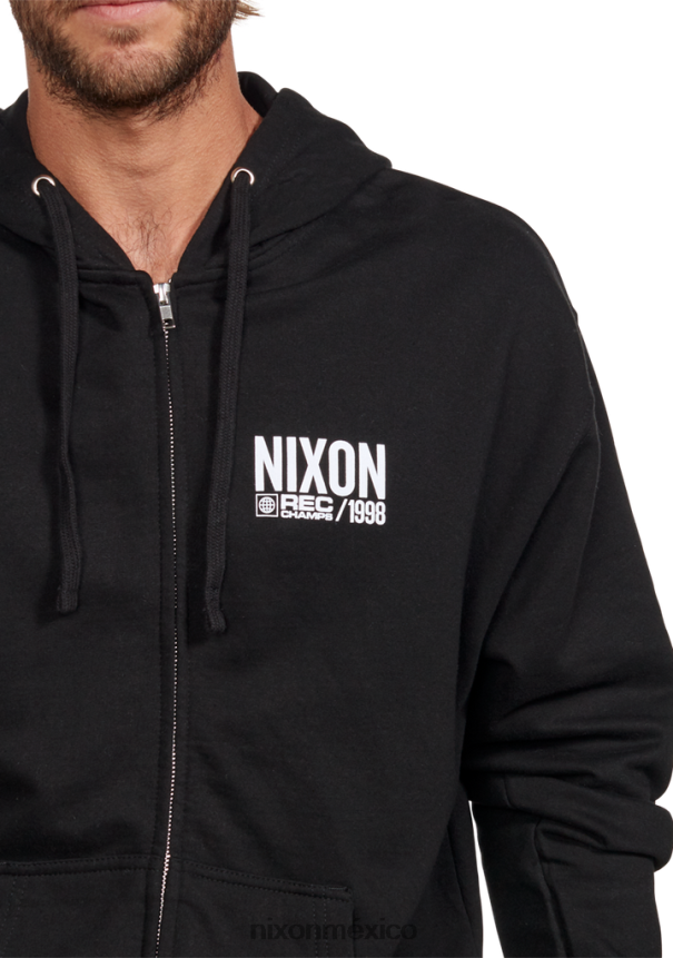 Nixon sudadera con capucha y cremallera Z2VL2N476 ropa blanco negro