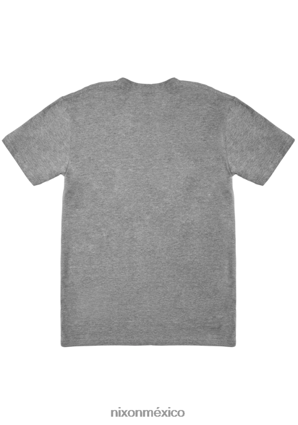 Nixon camiseta base Z2VL2N485 ropa gris jaspeado oscuro