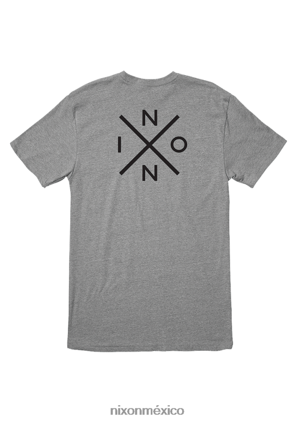 Nixon camiseta de punto Z2VL2N479 ropa gris jaspeado oscuro