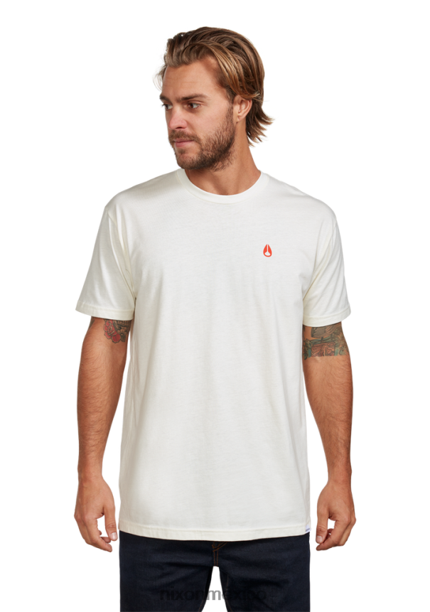 Nixon camiseta gorrión repreve Z2VL2N496 ropa natural/rojo