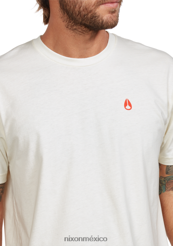 Nixon camiseta gorrión repreve Z2VL2N496 ropa natural/rojo