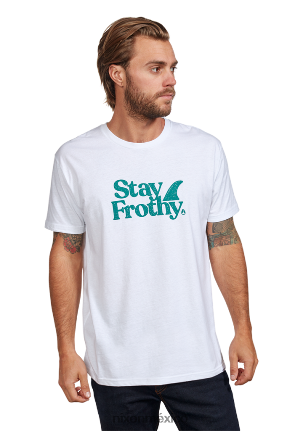 Nixon mantente espumoso repreve camiseta Z2VL2N515 ropa blanco/salvia
