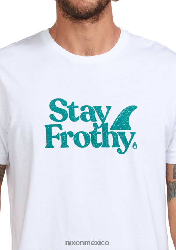 Nixon mantente espumoso repreve camiseta Z2VL2N515 ropa blanco/salvia